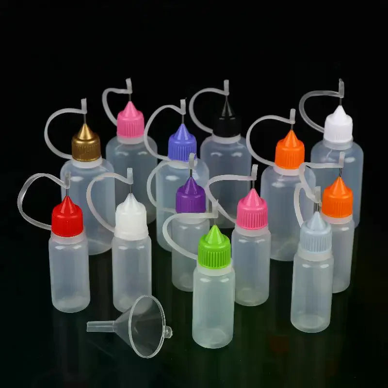 Needle Tip Squeeze Bottles 10ml 30ml | Leak-Proof Set Dispensing Bottle Set QXL