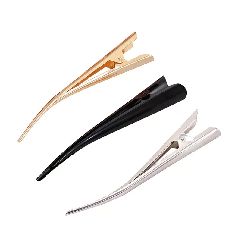 Long Metal Duckbill Hair Clips | Salon Styling Clamps 5/10pcs Metal Hair Clips QXL
