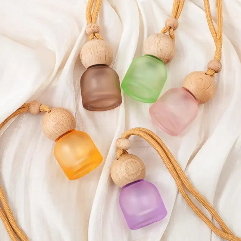 11ml Frosted Glass Car Perfume Bottle | Aromatherapy Pendant Perfume Bottle QXL