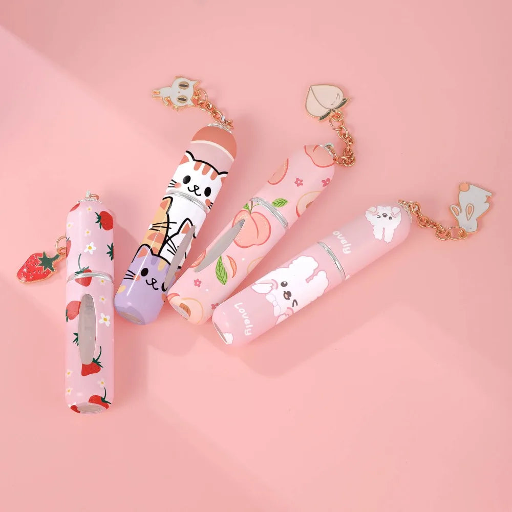 5ml Mini Refillable Perfume Spray Bottle | Flower Pattern Perfume Atomizer QXL