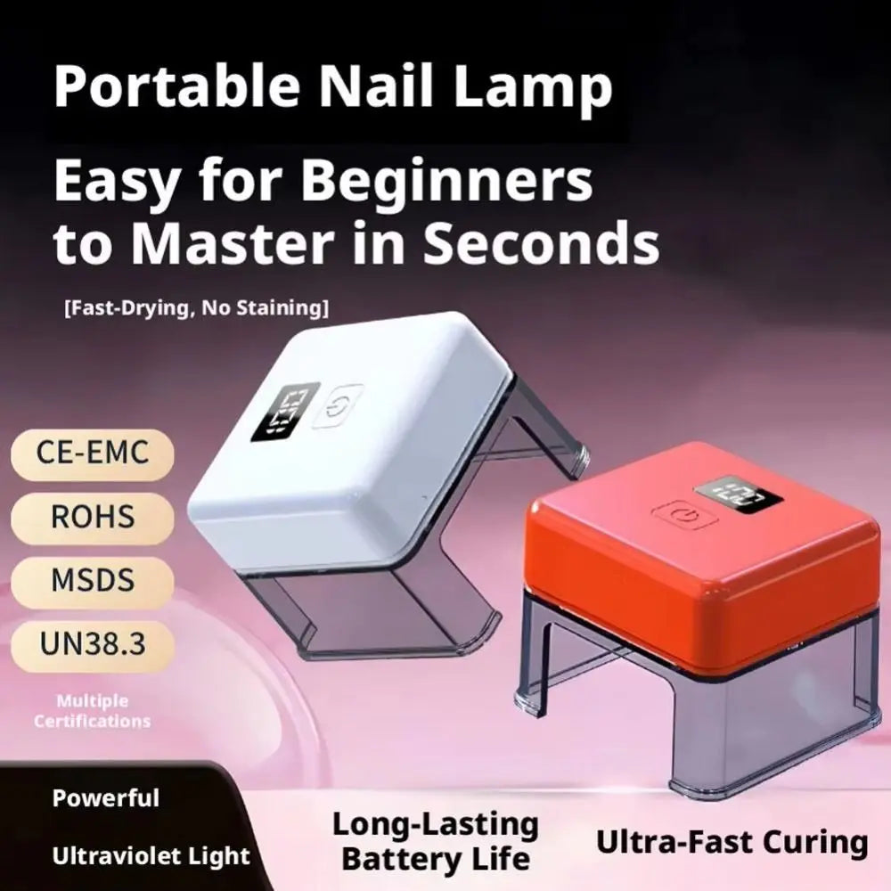 Mini Portable UV LED Nail Lamp | Rechargeable Gel Nail Dryer UV LED Nail Lamp QXL