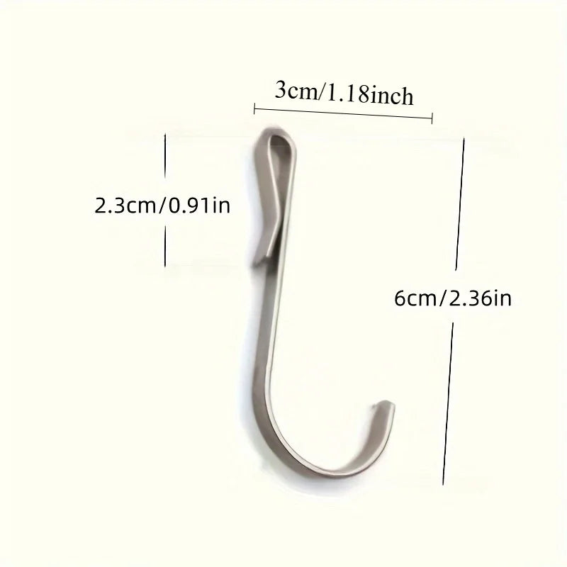 Snap-On J-Hook Clip Hangers for Wire Shelving & Grates Wire Shelf Hooks QXL