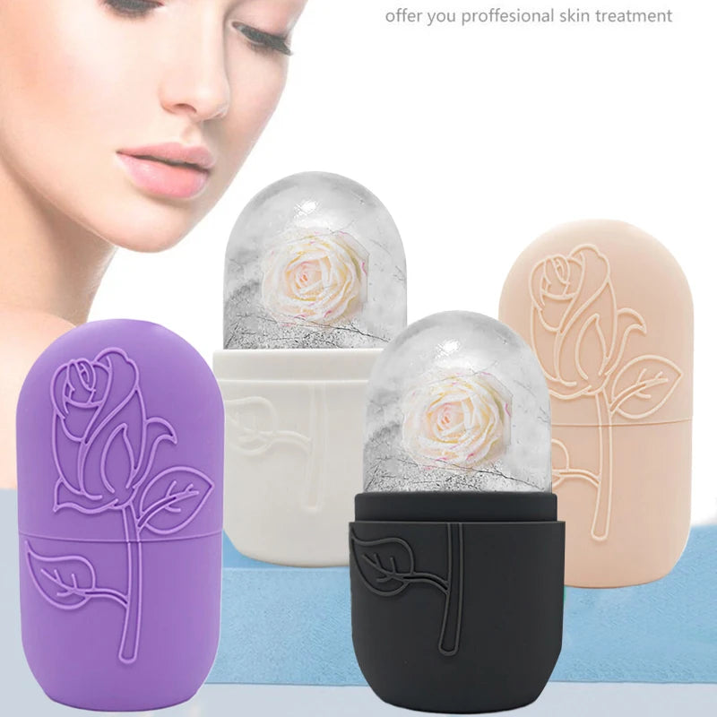 Silicone Ice Roller Face Mold – Cooling Facial Skin Tool Facial Ice Roller QXL