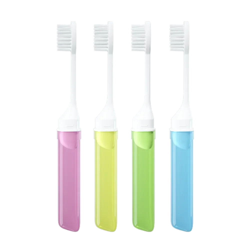Foldable Travel Toothbrush | Portable Mini Adult Toothbrush Travel Toothbrush QXL M436 4pcs
