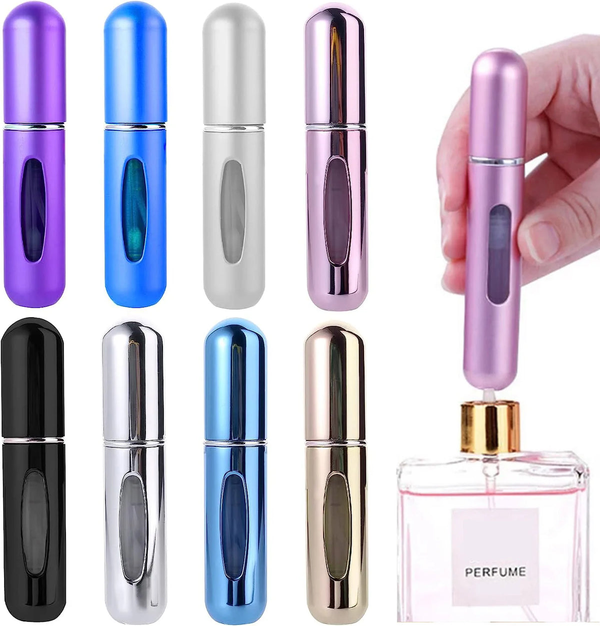 Refillable Mini Perfume Atomizer Spray Bottle 5ml | Travel Size Perfume Atomizer QXL