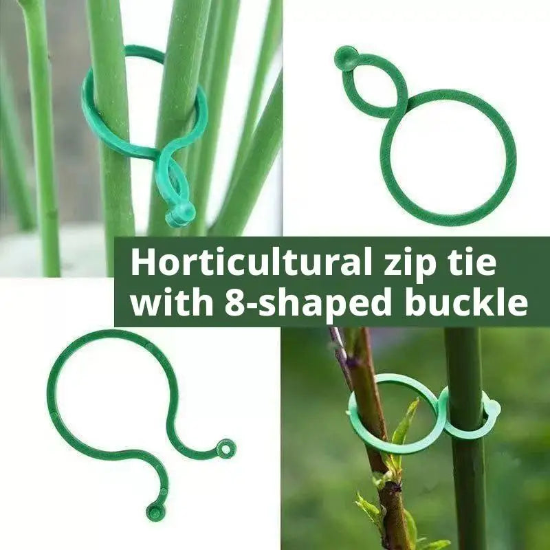 100/300/500-Pack Plant Support Clips | Garden Vine Ties Garden Plant Clips QXL