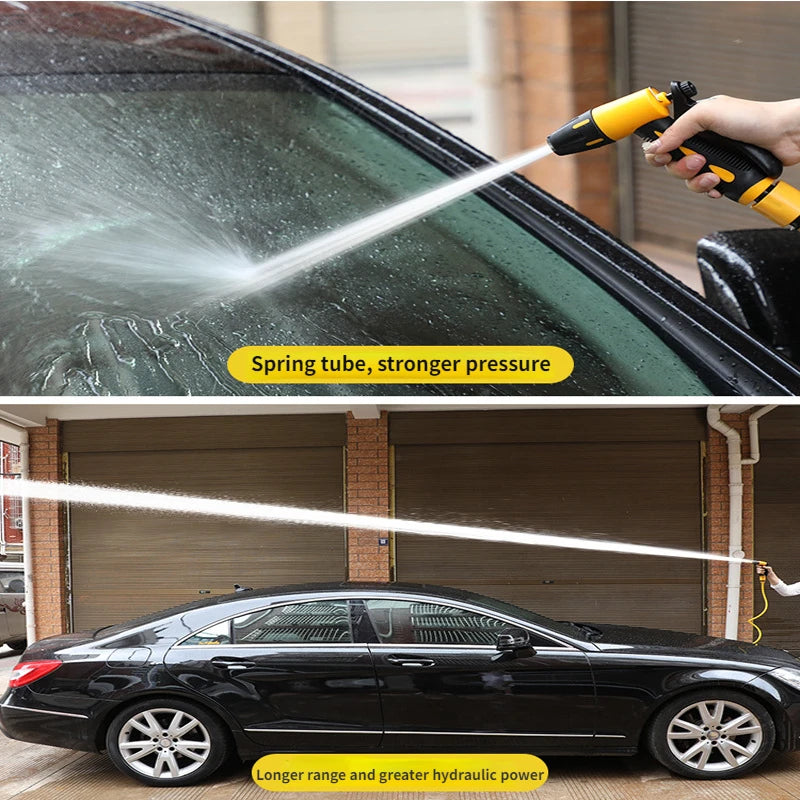 High-Pressure Car Wash Hose & Nozzle Set 10–30m | Extension Pressure Wash Hose Set QXL