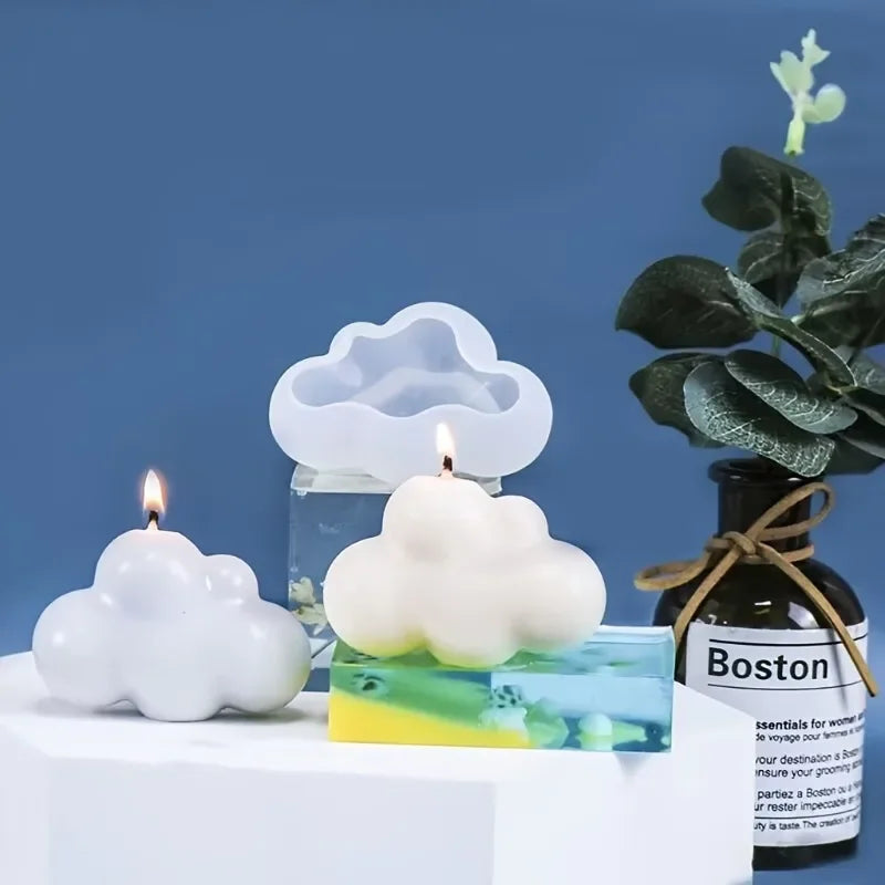 3D Cloud Silicone Mold for Candle & Soap Making | DIY Craft Candle Making Mold QXL