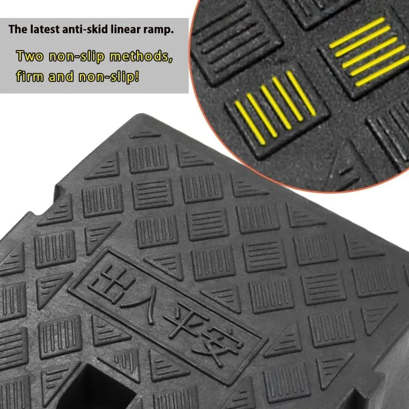 Portable PVC Curb Ramp 16–19cm | Anti-Slip Driveway Slope Curb Ramp QXL