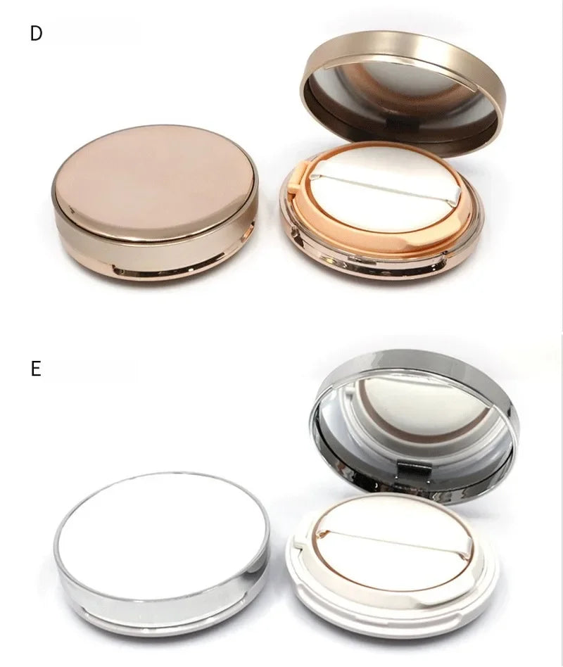Empty Air Cushion Compact Case with Puff, Sponge & Mirror Makeup Compact Case QXL