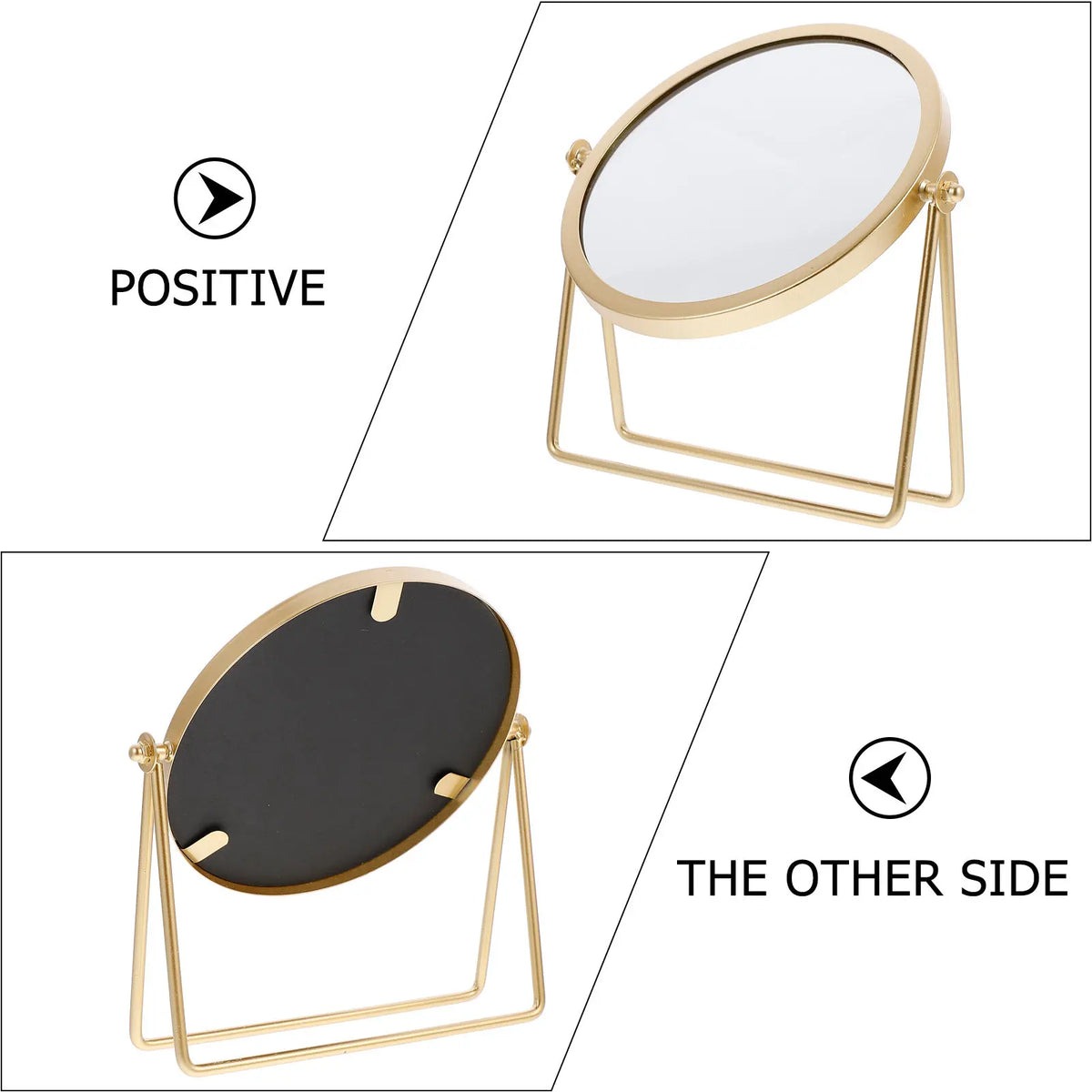 Round Swivel Desktop Makeup Mirror | 360° Tabletop Vanity Tabletop Makeup Mirror QXL