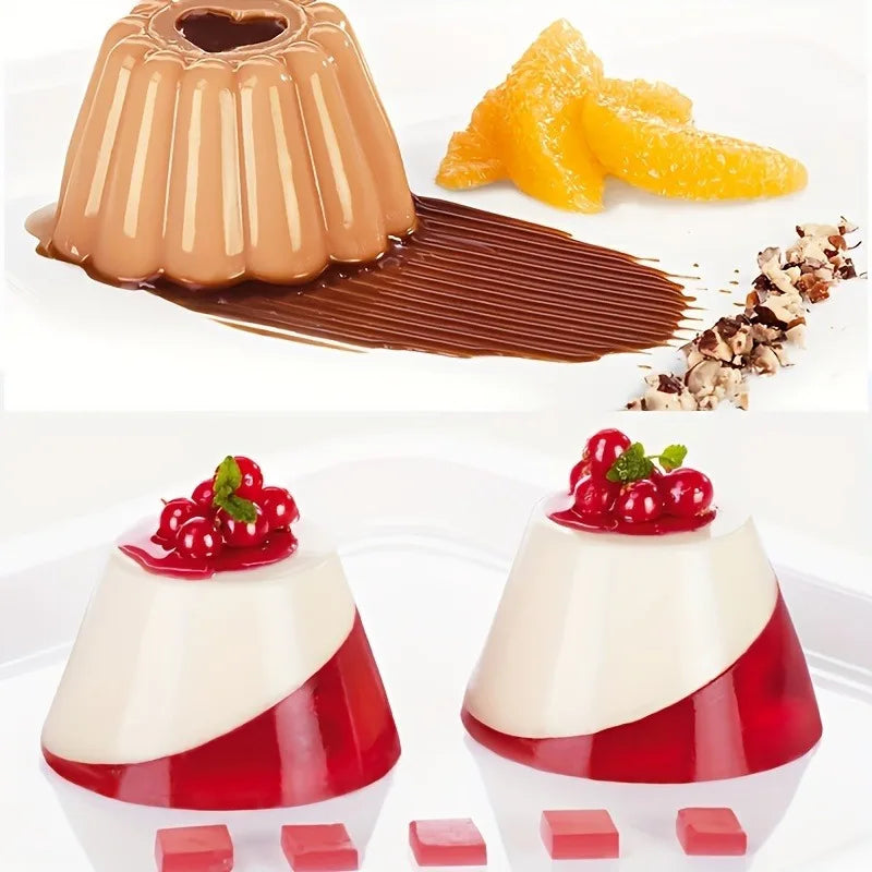 4-Pack Pudding & Mousse Cake Molds | Durable Baking Tools Baking Mold Set QXL