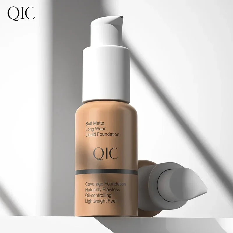 QIC Soft Matte Liquid Foundation BB Cream | Oil-Control 30ml Liquid Foundation QXL