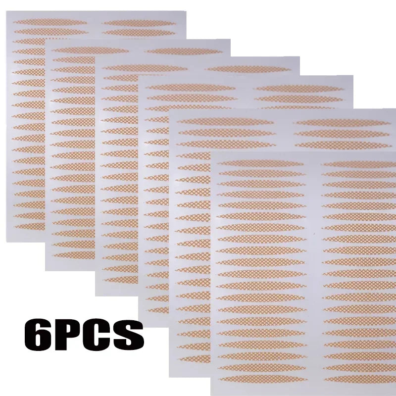 Lace Mesh Double Eyelid Tape Strips | Breathable Lift Stickers Eyelid Tape Strips QXL 6PCS