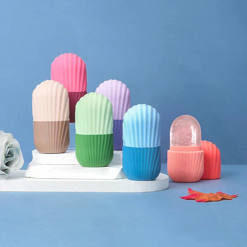 Ice Globe Face Roller | Silicone Ice Mold Facial Massager Ice Globe Face Roller QXL