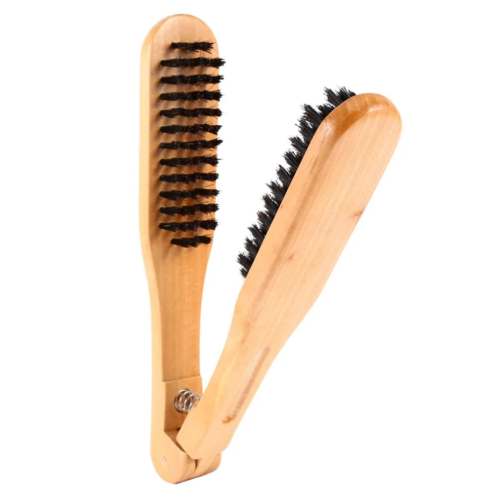 Wooden Double-Sided Anti-Static Hair Straightening Comb Hair Straightening Comb QXL