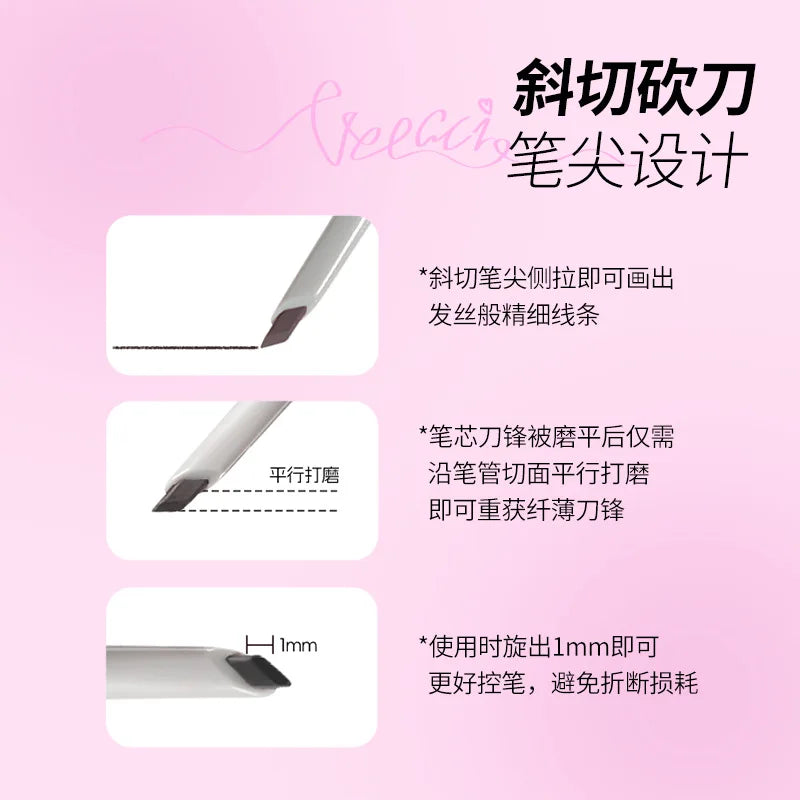 VEECCI Double-Ended Waterproof Eyebrow Pencil | Long-Lasting Eyebrow Pencil QXL