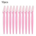 VVOCCI Eyebrow Razor & Face Trimmer | Bulk 5–100 Pack Eyebrow Razor QXL M7 Pink 10pcs