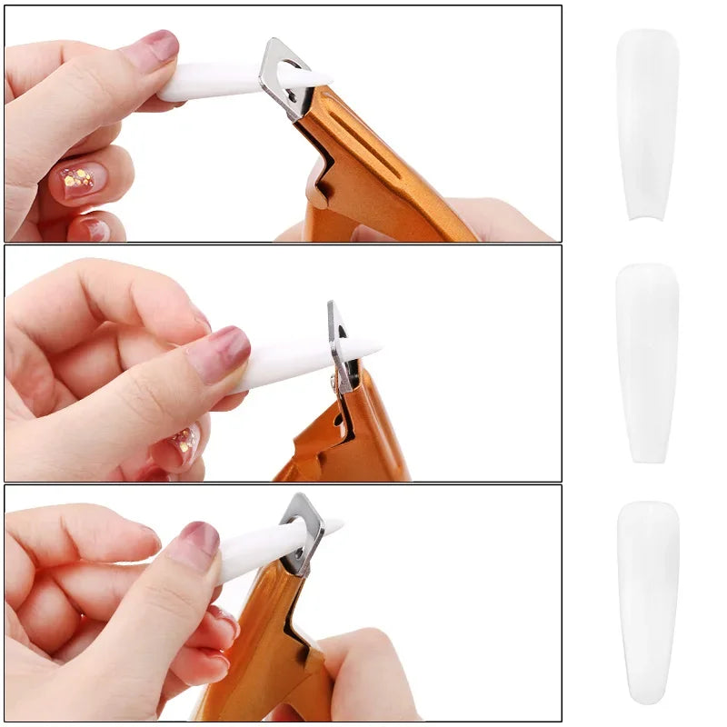 U-Type Stainless Steel Fake Nail Clipper & Acrylic Trimmer Nail Clipper Trimmer QXL