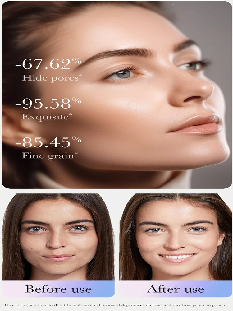 SADOER Tri-Color Brightening Makeup Primer – Hydrating 30g Makeup Primer QXL