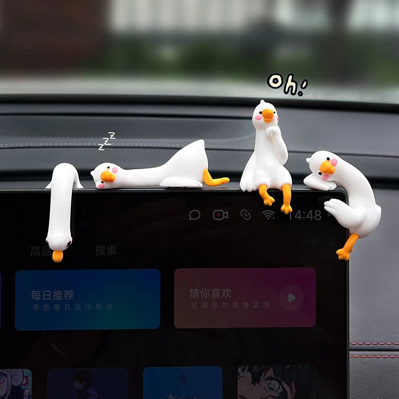 Cute 3D Mini Resin Duck Figurine | Desk & Car Decor Ornament Resin Figurine QXL