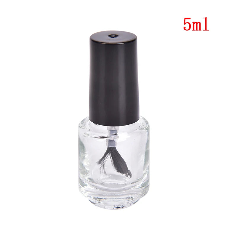 Empty Glass Nail Polish Bottle with Brush | 5ml 10ml 15ml Nail Polish Bottle QXL 5 ml