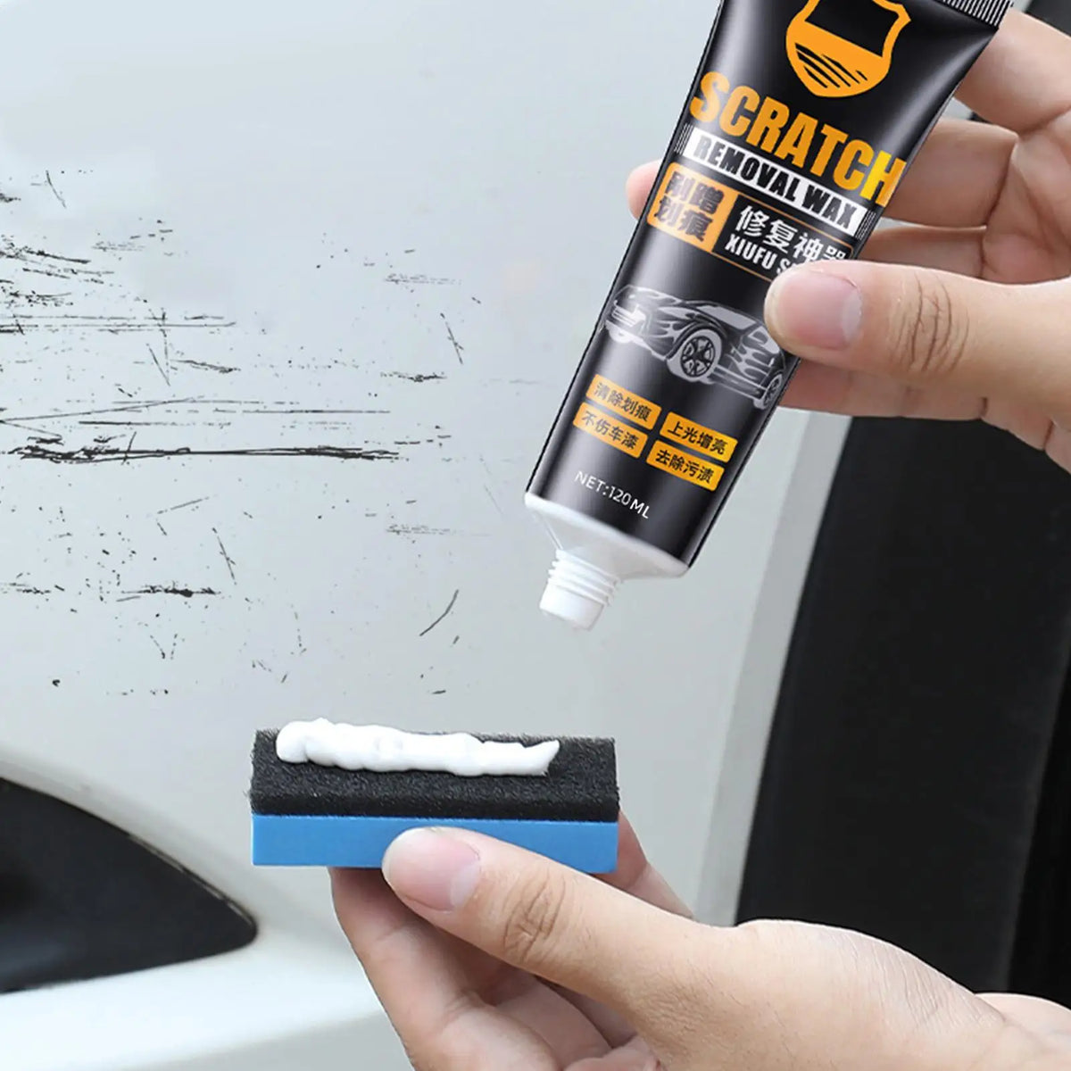 Car Scratch Remover Polishing Wax & Swirl Repair Kit 120ml Car Scratch Repair Wax QXL