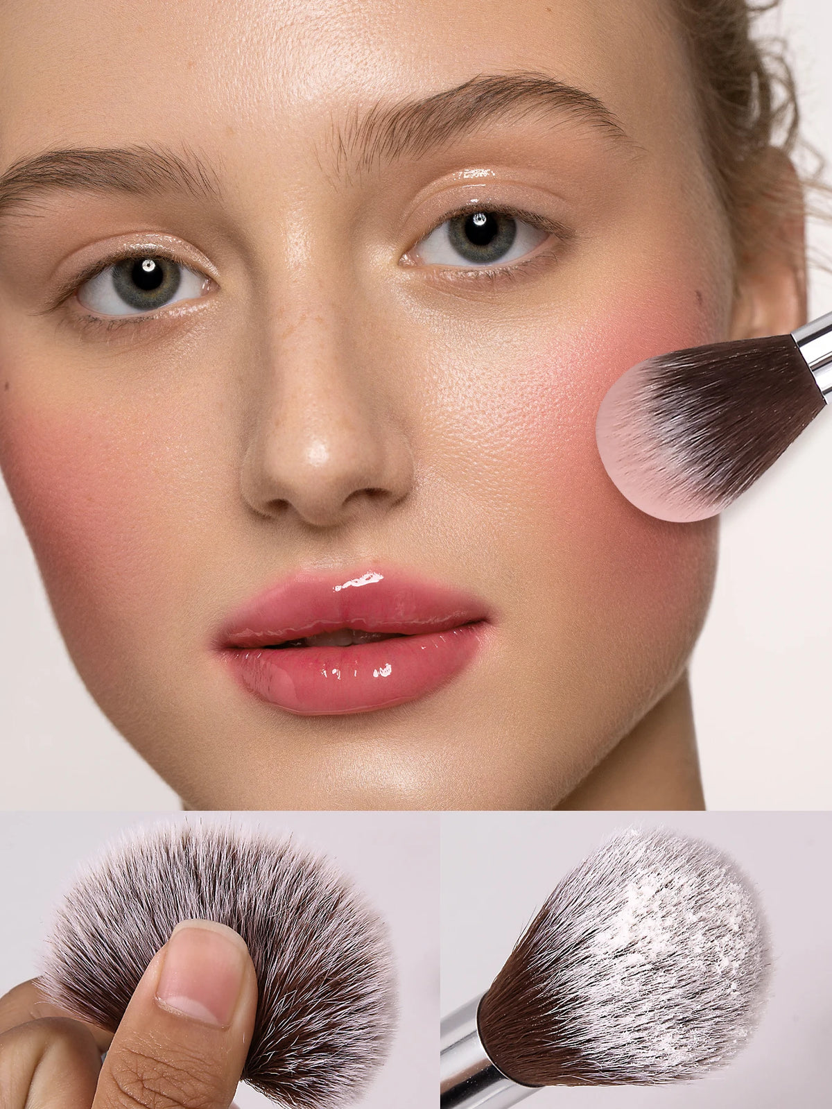KOSSHOW Fireflame Arc Blush & Loose Powder Makeup Brush Makeup Brush QXL
