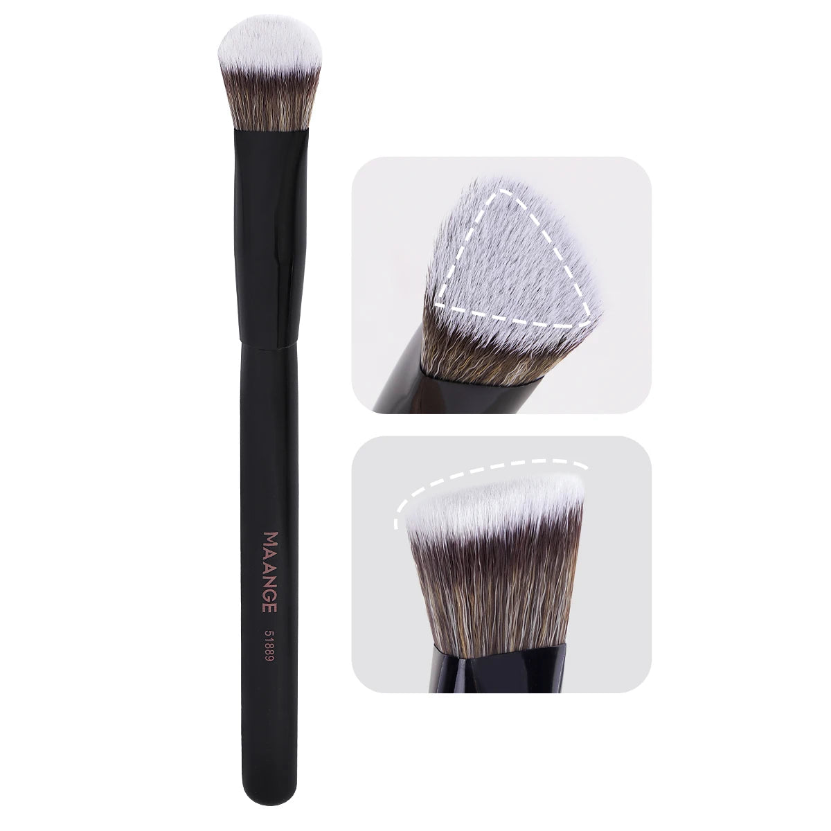 MAANGE Triangle Foundation & Concealer Makeup Brush Foundation Makeup Brush QXL Black