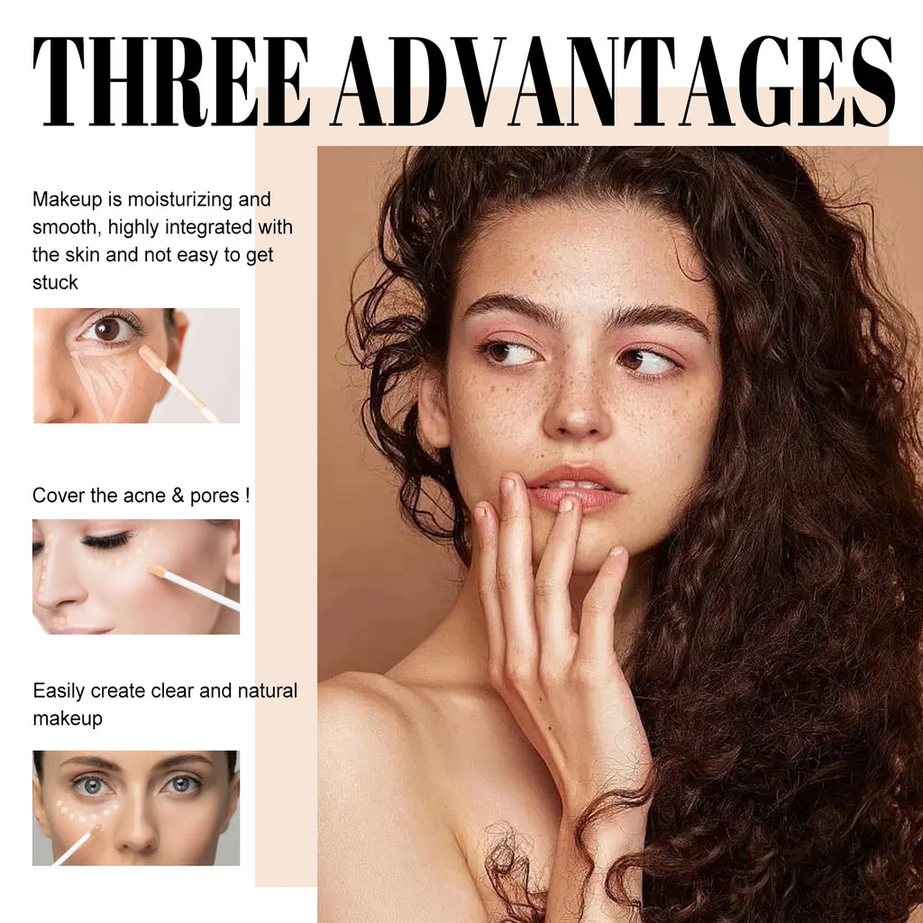 Eelhope Double-Head Waterproof Concealer | Full Coverage Cream Concealer QXL