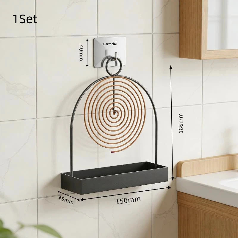 Metal Mosquito Coil Holder with Hanging Hook – Home & Outdoor Mosquito Coil Holder QXL 1pcs