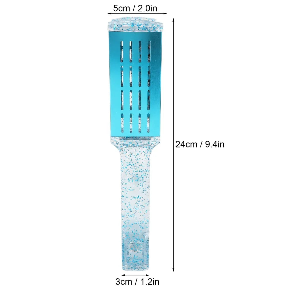 Double-Sided Hair Straightening Clamp Brush | ABS & Nylon Hair Straightening Brush QXL