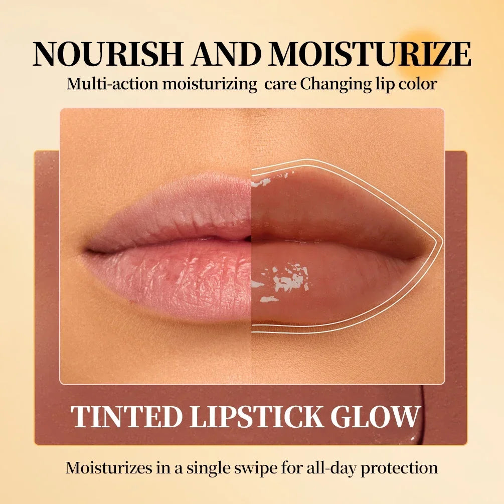 QIBEST Tinted Honey Lip Balm | Color-Changing Moisturizing Lipstick Tinted Lip Balm QXL