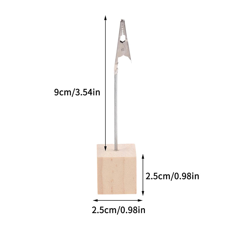 Wooden Fragrance Test Strip Holder | Desktop Place Card Clip Fragrance Strip Holder QXL