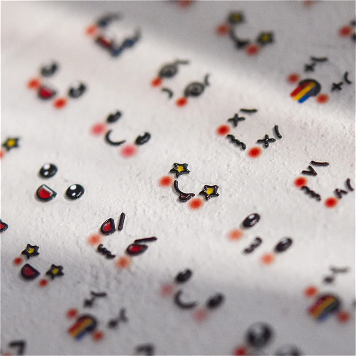 5D Kawaii Smile Nail Art Stickers | Self-Adhesive Decals Nail Art Stickers QXL
