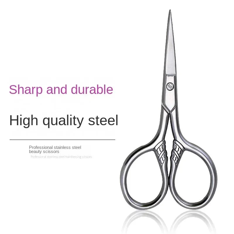 Stainless Steel Grooming Scissors | Cuticle, Brow & Nose Trim Grooming Scissors QXL