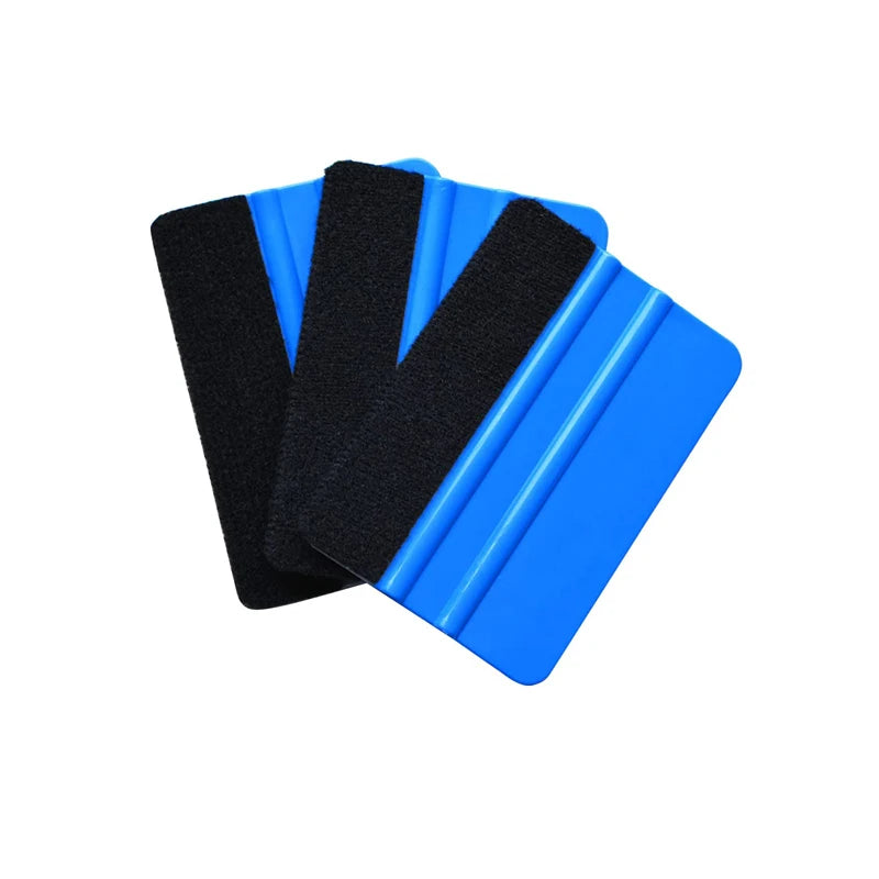 Felt Edge Vinyl Wrap Squeegee | Car Window Tint Scraper Tool Vinyl Wrap Squeegee QXL 3pcs