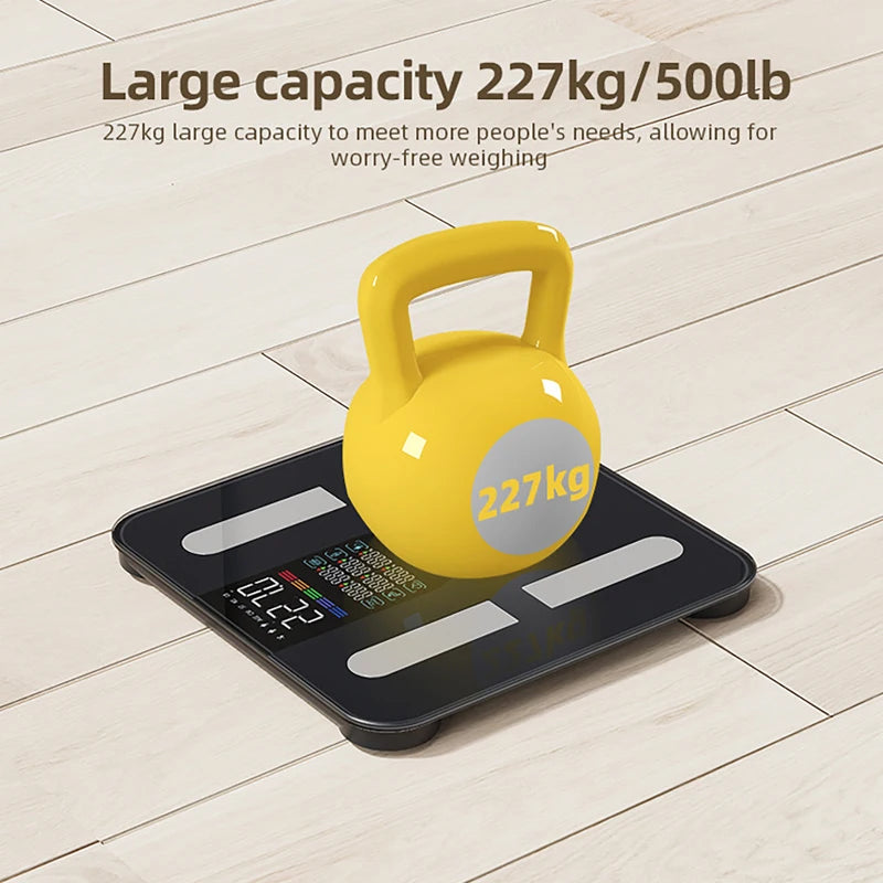 Dreamburgh Smart Body Fat Scale Bluetooth 500lb/227kg Smart Body Scale QXL