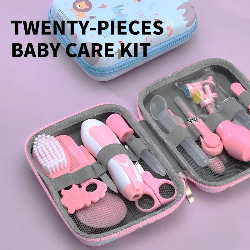 20-Piece Baby Grooming & Healthcare Kit | Newborn Safety Set Baby Grooming Kit QXL