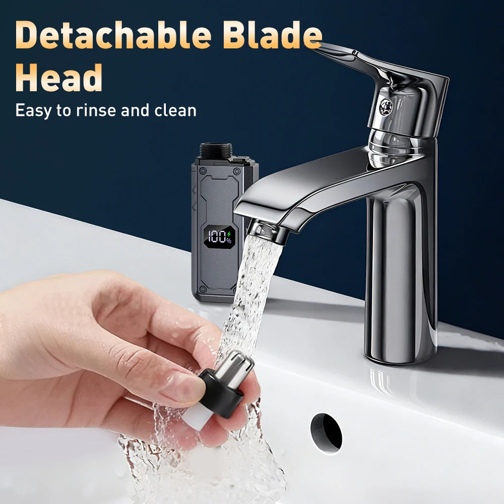 AFDEAL Nose Hair Trimmer | LED Display & USB Rechargeable Nose Hair Trimmer QXL