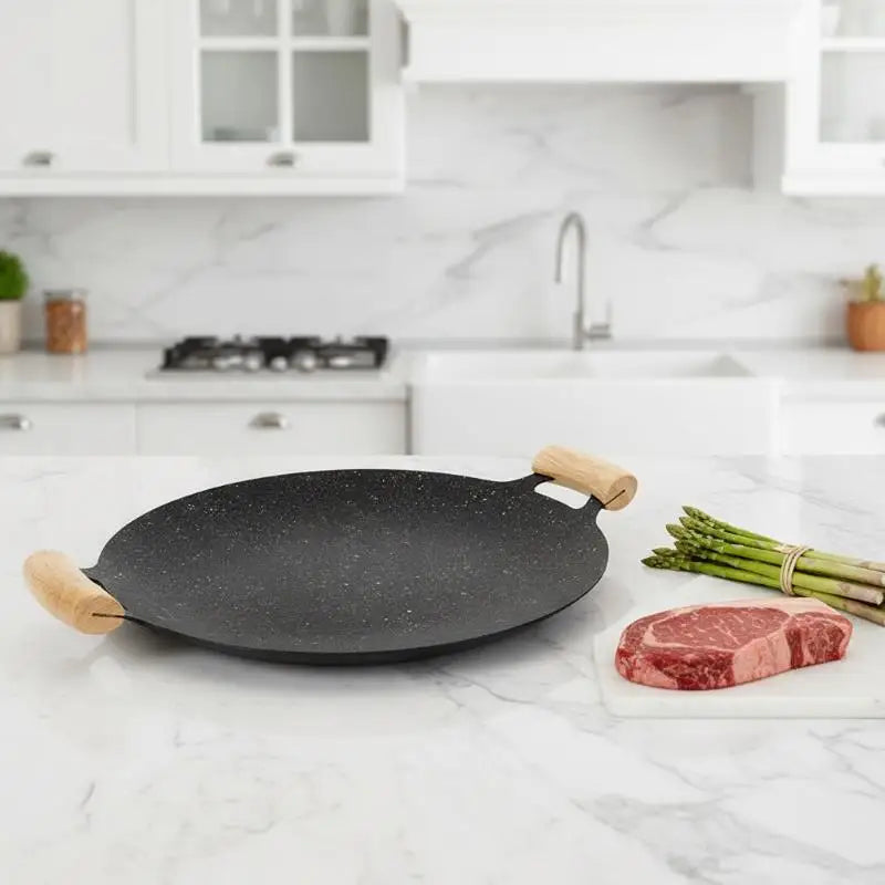 Korean Maifan Stone BBQ Grill Pan | Non-Stick 28–38cm BBQ Grill Pan QXL