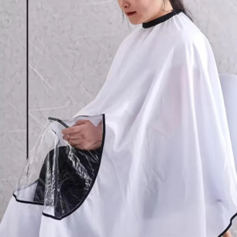 Barber Cape with Transparent Window | Salon Haircut Apron Hairdressing Cape QXL