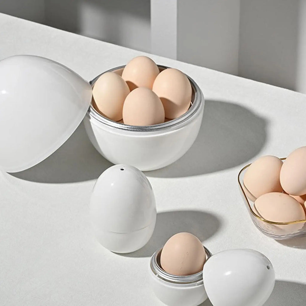 Microwave Egg Steamer – Hard & Soft Boiled Egg Cooker Microwave Egg Cooker QXL