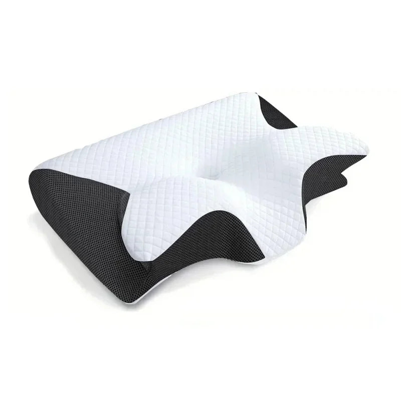 Butterfly Contoured Memory Foam Cervical Neck Pillow Memory Foam Pillow QXL