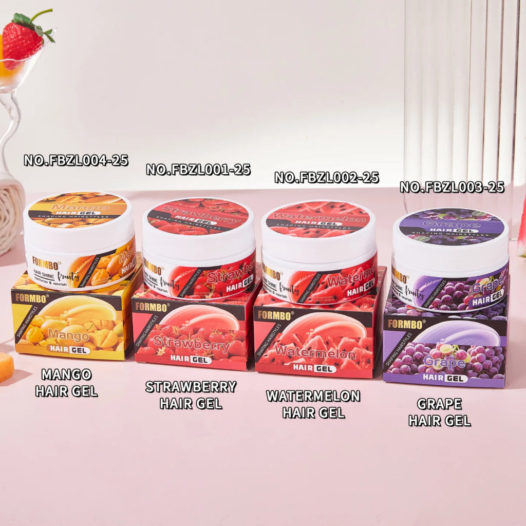 Fruit Gel Styling Cream | Anti-Frizz Curl Definer & Oil Control Hair Styling Gel QXL