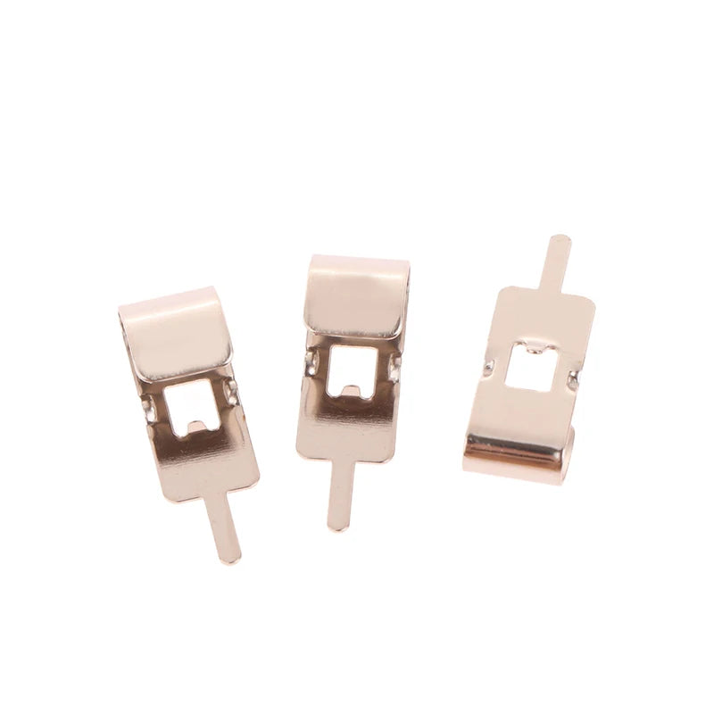 50-Pack Spring Steel 18650 Battery Clips with Contact Insert Battery Clip QXL