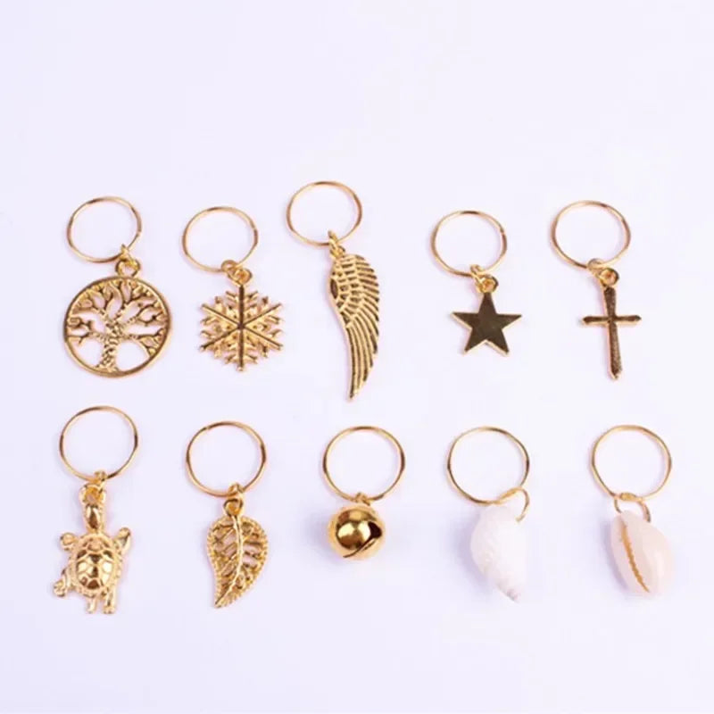 Hair Rings & Beads for Braids & Dreadlocks | Metal, Wood, Pearl Hair Braid Accessories QXL