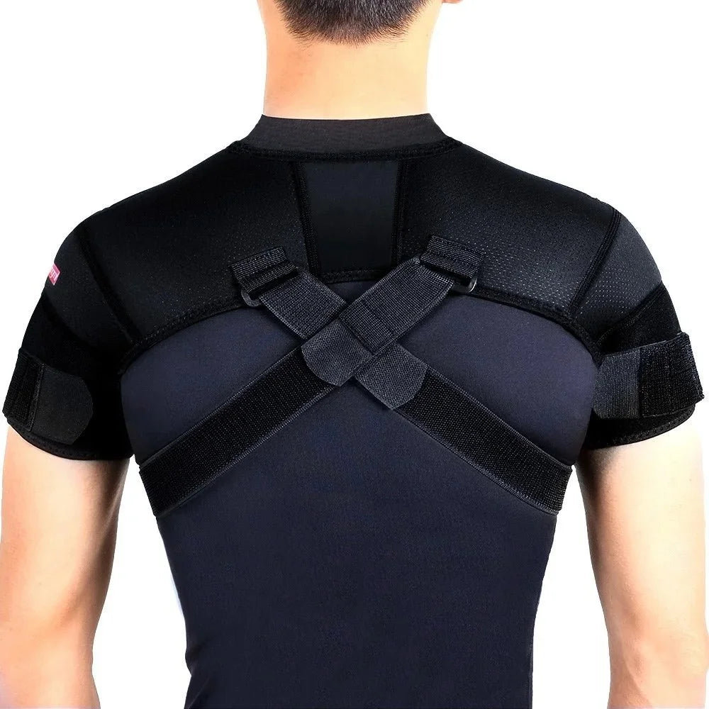 YUKUI Adjustable Cross Shoulder Back Support Posture Brace Back Support Brace QXL