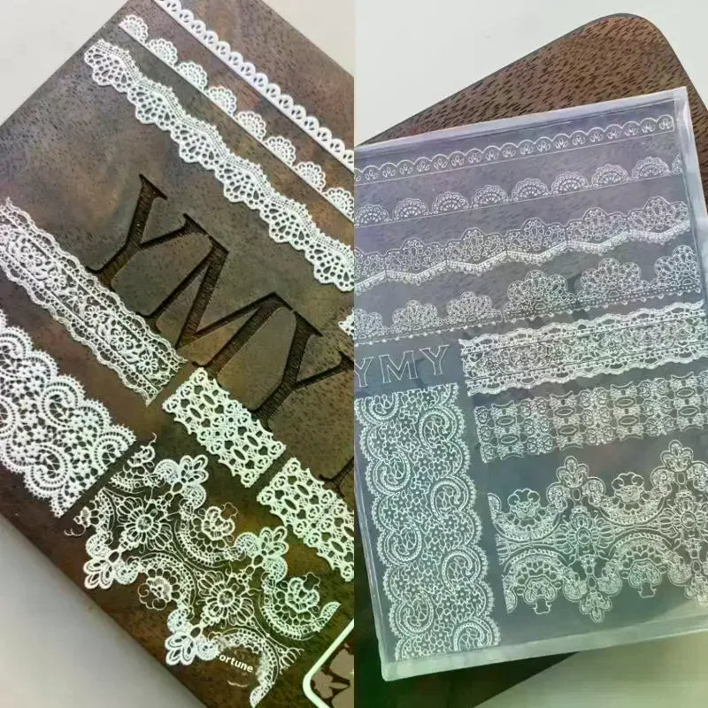 3D Silicone Lace Ribbon Nail Art Mold | DIY Jewelry Crafts Silicone Nail Mold QXL