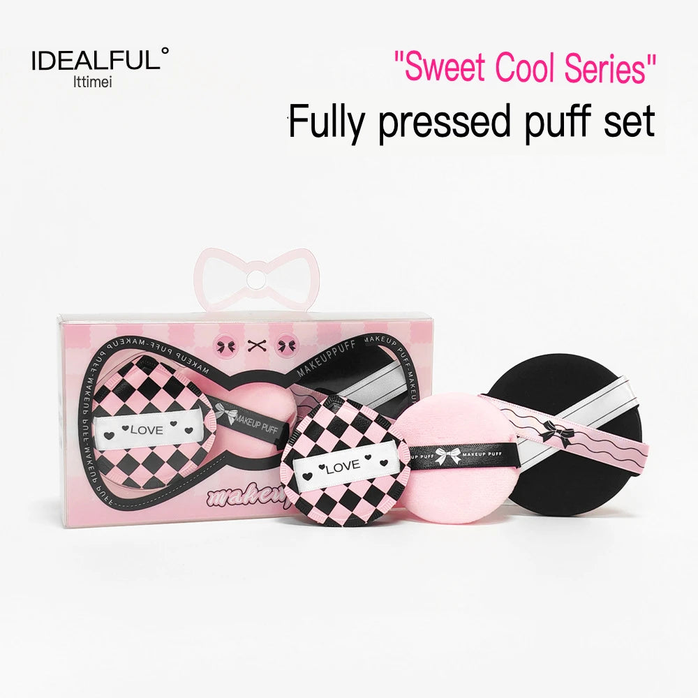 Soft Setting Powder Puff Sponge | Wet & Dry 2-Pack Makeup Powder Puff QXL Pack of 3